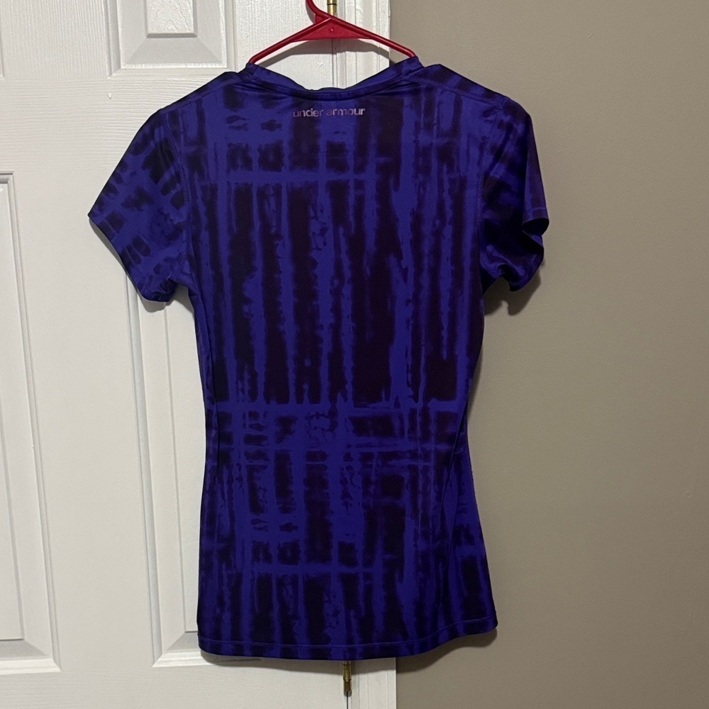 Under Armour Women's Purple Short Sleeve Tee - Picture 4 of 5
